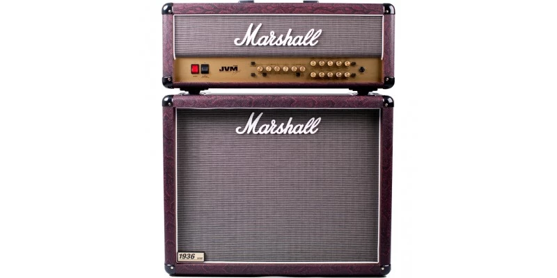 Marshall JVM205H 1936 Half Stack Burgundy Snakeskin