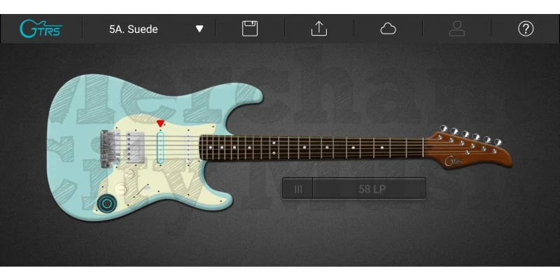 Mooer GTRS S800 Intelligent Guitar Sonic Blue, Rosewood - Image 7