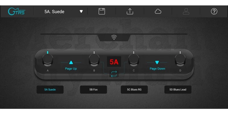 Mooer GTRS S801 Intelligent Guitar Sonic Blue - Image 8