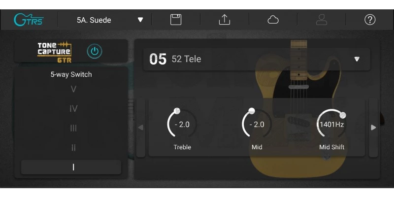 Mooer GTRS S801 Intelligent Guitar Sonic Blue - Image 10