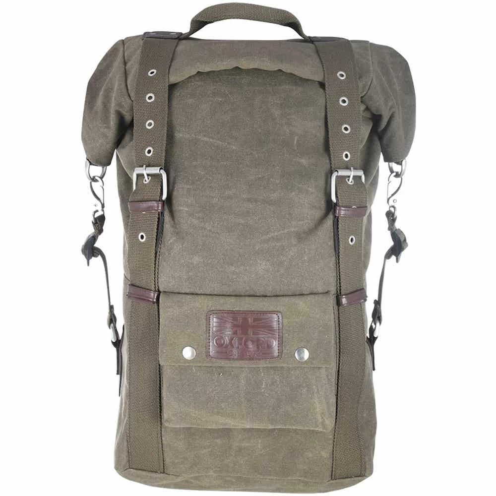 Oxford Heritage Backpack Khaki 30L - Image 6