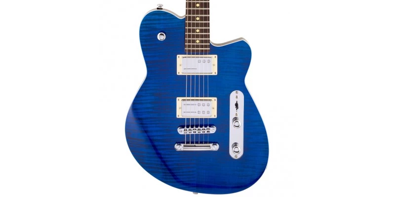 Reverend Charger RA Transparent Blue Flame Maple - Image 2
