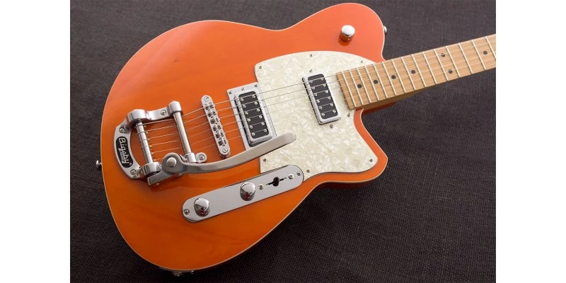 Reverend Flatroc Bigsby Rock Orange - Image 3