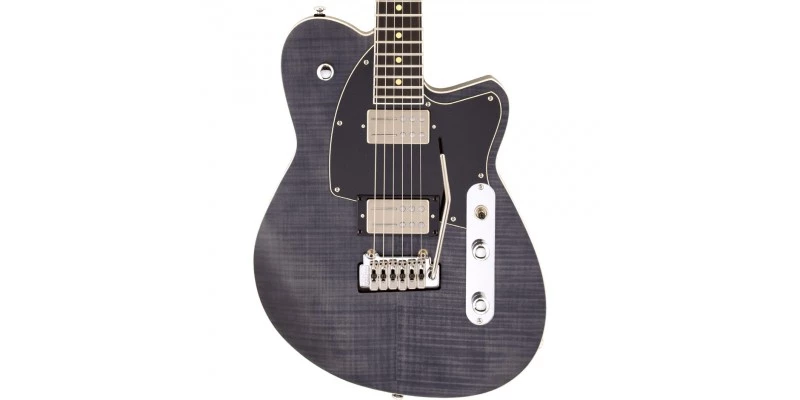 Reverend Reeves Gabrels Signature Satin Black Flame Maple - Image 2