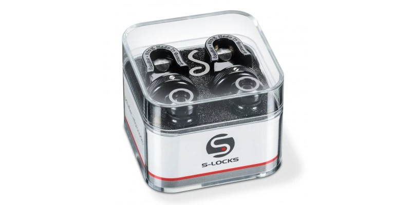 Schaller S-Locks Strap Locks Black Chrome