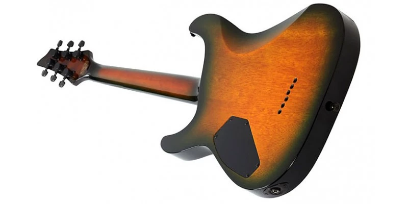 Schecter Hellraiser C-1 Passive Dragon Burst Guitar - Image 8