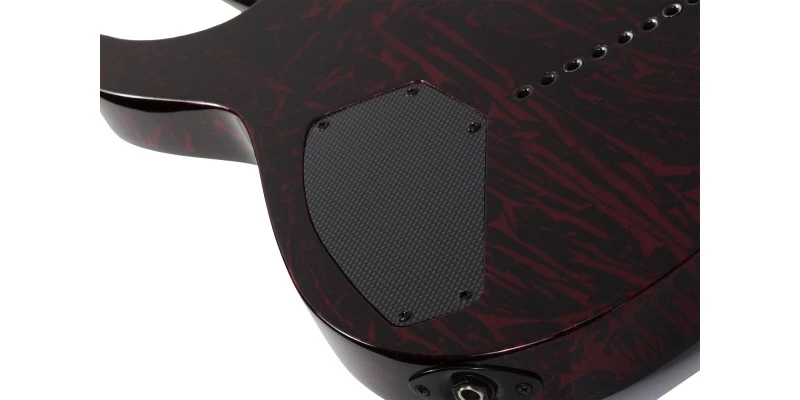 Schecter C-8 Multiscale Silver Mountain Blood Moon - Image 10