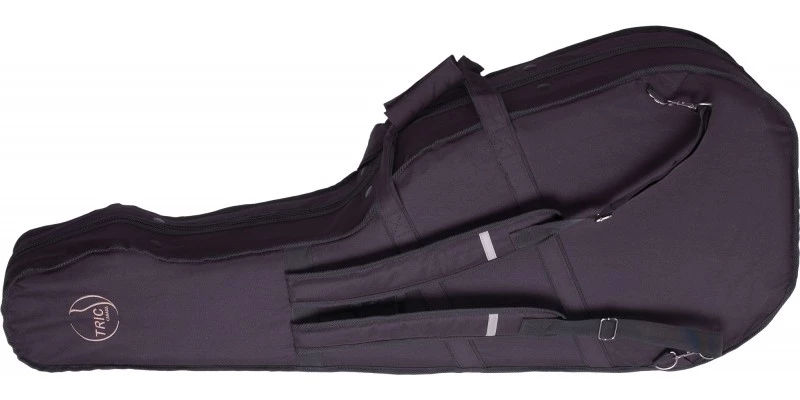 TRIC Deluxe Classical Folk Concert Hall Black Guitar Case - Image 3