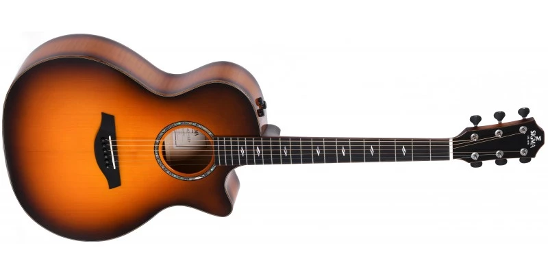 Sigma Guitars Sigma GACE-3-SB+ Flamed Maple Sunburst Electro-Acoustic Guitar