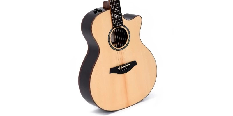 Sigma Guitars Sigma GECE-3+ Macassar Ebony Electro-Acoustic Guitar - Image 3