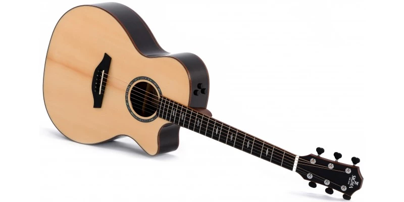Sigma Guitars Sigma GECE-3+ Macassar Ebony Electro-Acoustic Guitar - Image 4