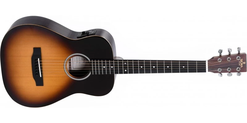Sigma Guitars Sigma TT-12E-SB+ Travel Electro-Acoustic Guitar Sunburst