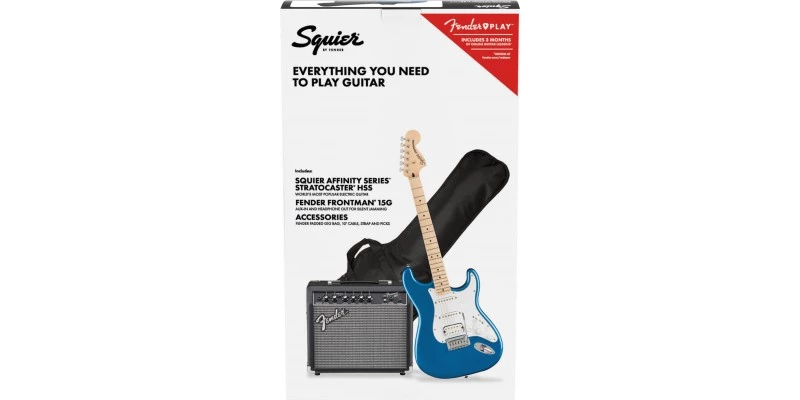 Squier Affinity Stratocaster HSS Pack Lake Placid Blue - Image 8