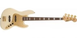 Squier 40th Anniversary Jazz Bass Gold Edition Olympic White