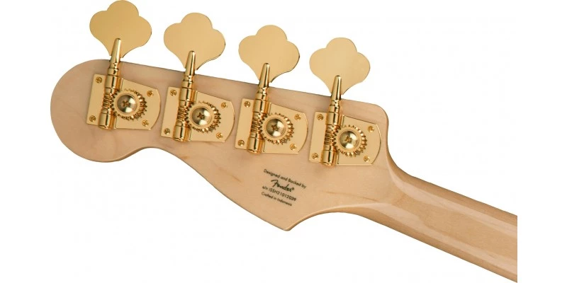 Squier 40th Anniversary Jazz Bass Gold Edition Olympic White - Image 7