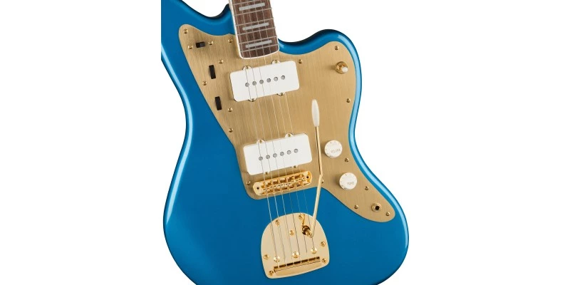 Squier 40th Anniversary Jazzmaster Gold Edition Lake Placid Blue - Image 4