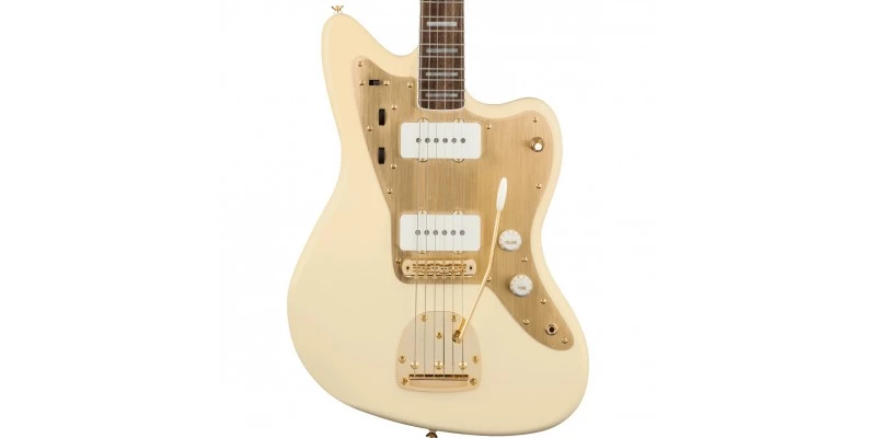 Squier 40th Anniversary Jazzmaster Gold Edition Olympic White - Image 2