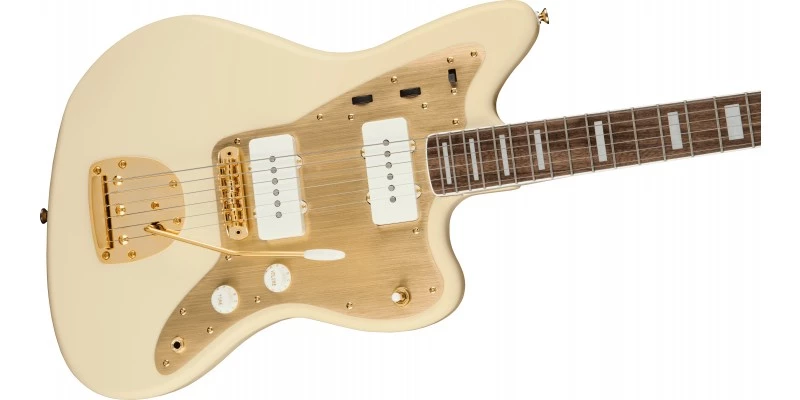 Squier 40th Anniversary Jazzmaster Gold Edition Olympic White - Image 3
