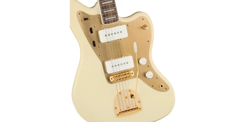 Squier 40th Anniversary Jazzmaster Gold Edition Olympic White - Image 4