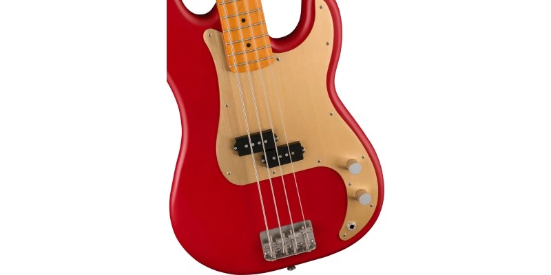 Squier 40th Anniversary Precision Bass Vintage Edition Satin Dakota Red - Image 4