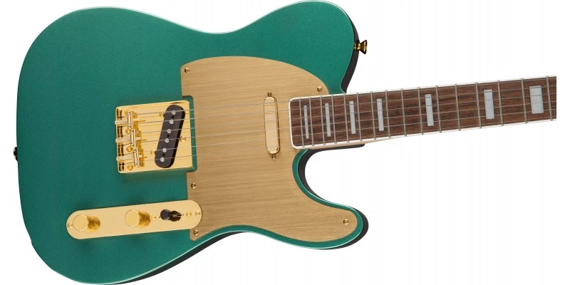 Squier 40th Anniversary Telecaster Gold Edition Sherwood Green Metallic - Image 3