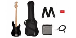 Squier Affinity PJ Bass Pack Black