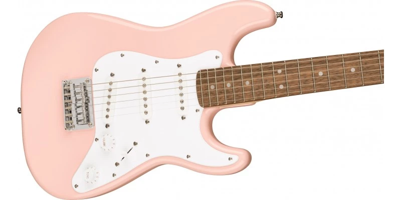 Squier Mini Stratocaster Kids Guitar Shell Pink - Image 3