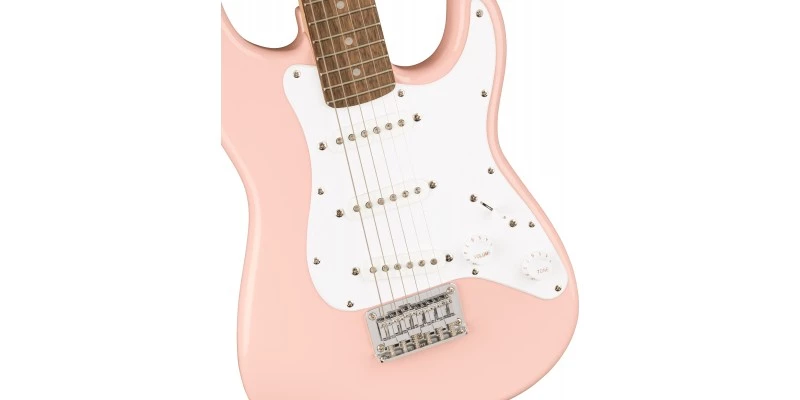 Squier Mini Stratocaster Kids Guitar Shell Pink - Image 4