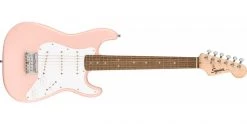 Squier Mini Stratocaster Kids Guitar Shell Pink