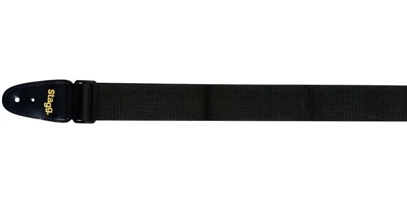 Stagg BJA006BK 2 Inch Nylon Black Guitar Strap