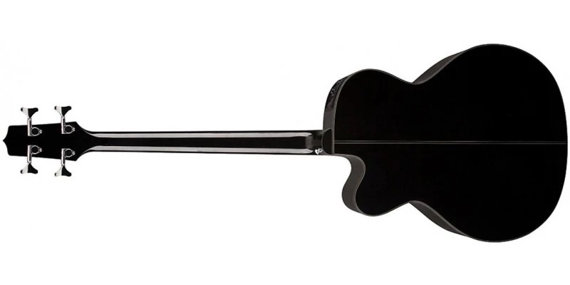 Takamine GB30CE-BLK Jumbo Electro-Acoustic Bass Guitar Gloss Black - Image 3