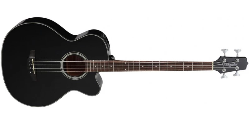 Takamine GB30CE-BLK Jumbo Electro-Acoustic Bass Guitar Gloss Black
