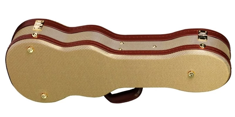 TGI Concert Ukulele Tweed Wooden Case - Image 2