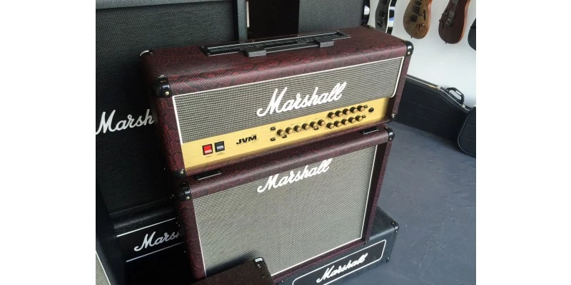 Marshall JVM205H 1936 Half Stack Burgundy Snakeskin - Image 5