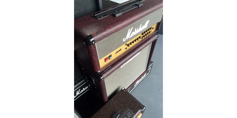Marshall JVM205H 1936 Half Stack Burgundy Snakeskin - Image 4