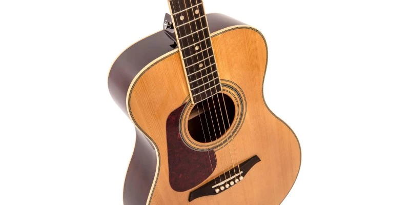 Vintage V300 Left Handed Acoustic Guitar Natural - Image 4