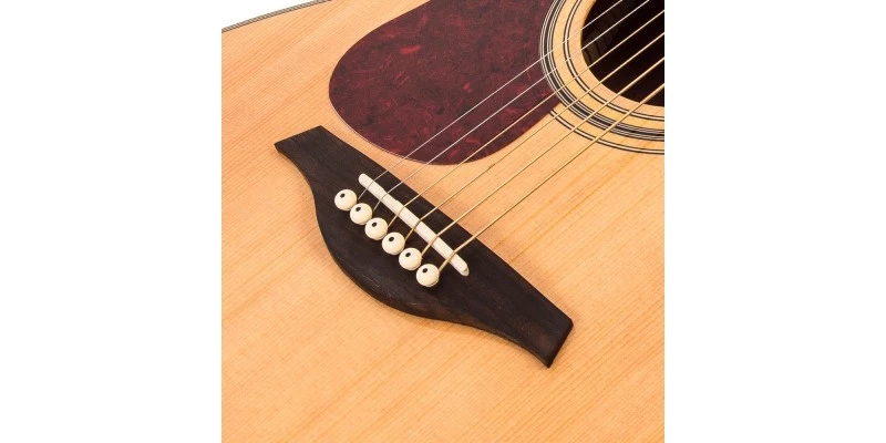 Vintage V300 Left Handed Acoustic Guitar Natural - Image 5