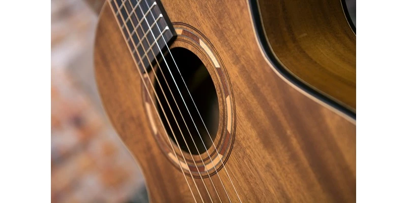 Washburn G-Mini 55 KOA Travel Acoustic Guitar Natural - Image 6